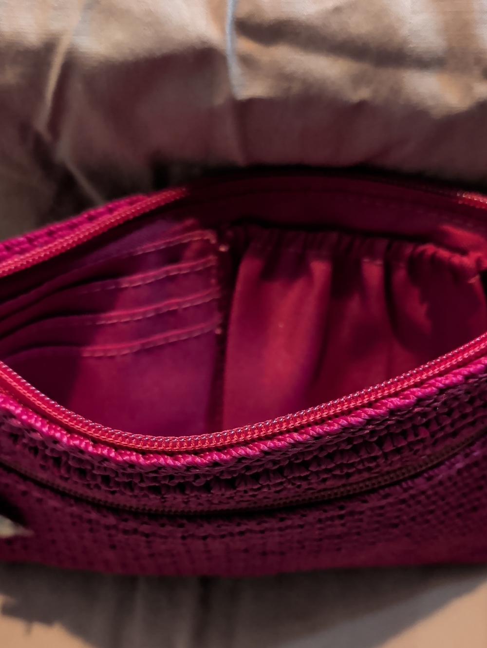 The Sak Rose Pink Crochet Wristlet Clutch - Picture 6 of 6